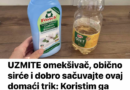 UZMITE omekšivač, obično sirće i dobro sačuvajte ovaj domaći trik: Koristim ga godinama i preporučujem svima!