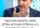 “AKO OVO RADITE, VAŠA JETRA JE PUNA OTROVA, A 1 NAMIRNICU POSLE 30. GODINE OBAVEZNO TREBA IZBACITI” Tvrdi dr Čubrilo