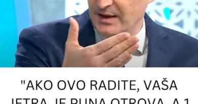 “AKO OVO RADITE, VAŠA JETRA JE PUNA OTROVA, A 1 NAMIRNICU POSLE 30. GODINE OBAVEZNO TREBA IZBACITI” Tvrdi dr Čubrilo